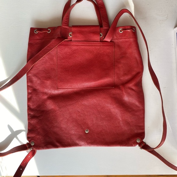 IL Bisonte vintage drawstring knapsack backpack purse - Picture 4 of 7